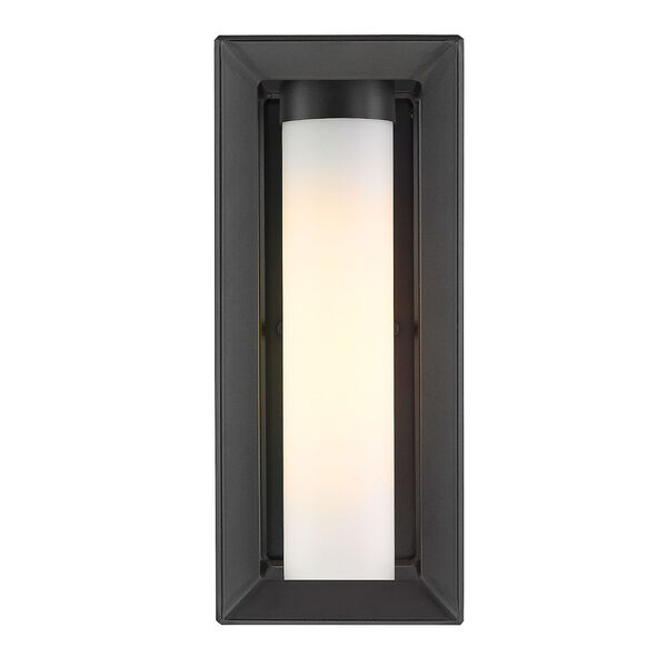 Smyth Natural Black One-Light Outdoor Wall Sconce with Opal Glass, image 2